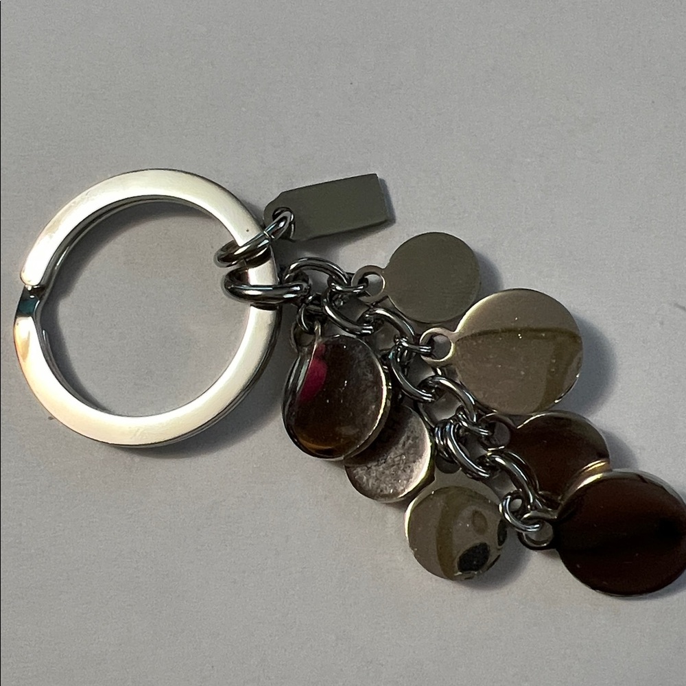 Coach -  Breast Cancer Awareness Pink Dangling Rhinestone Key Fob Keychain - Picture 6 of 16